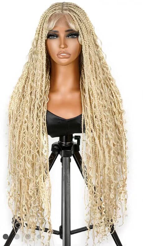 Braided full lace wig 38 inches
