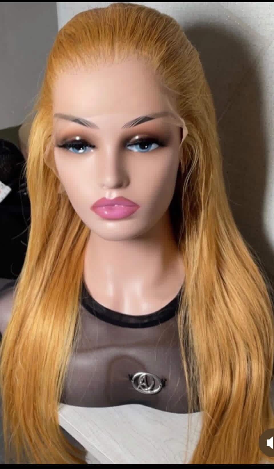 13x6 lace 180 density honey blonde 28 inch’s 240