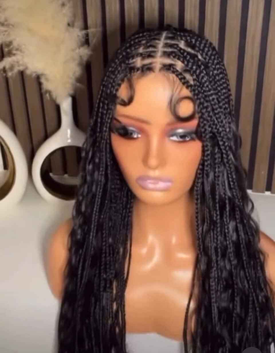 Braided full lace wig 38 inches